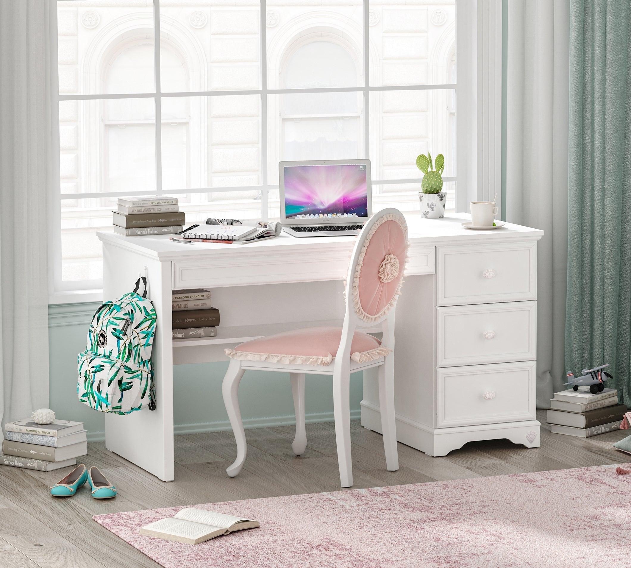 Rustic meisjes bureau meisjeskamer