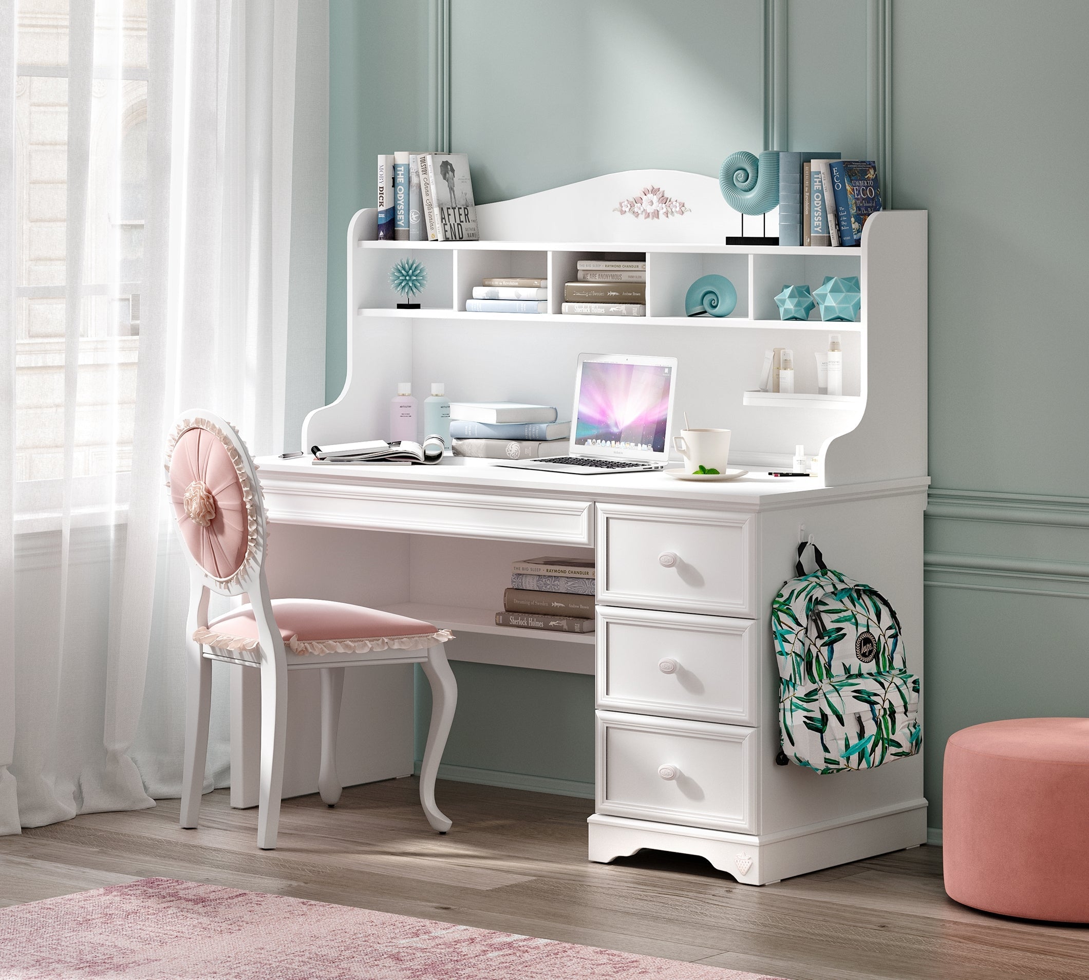 Rustic meisjes bureau meisjeskamer
