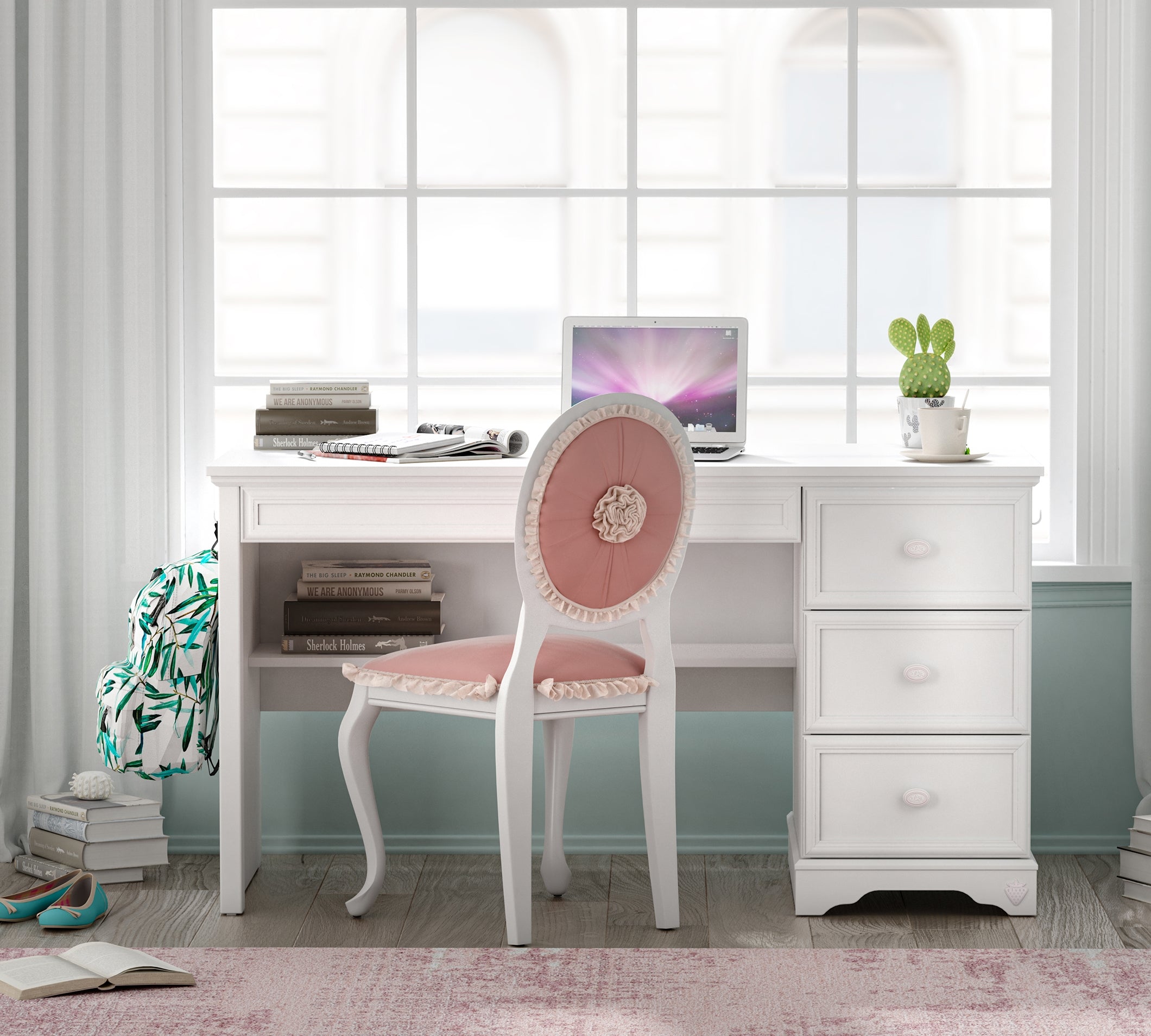 Rustic meisjes bureau meisjeskamer