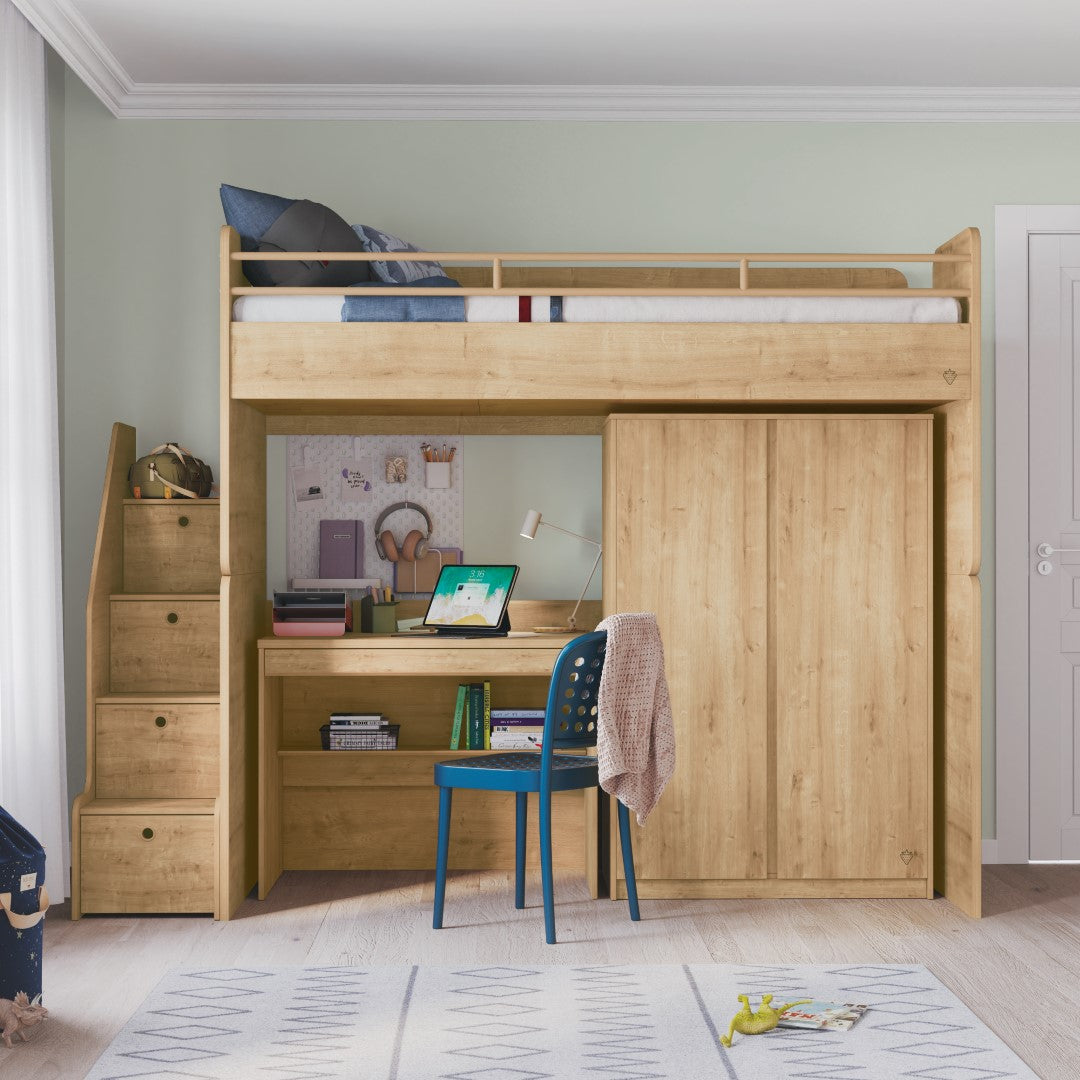 Mocha Studio bureau houtlook kinderkamer