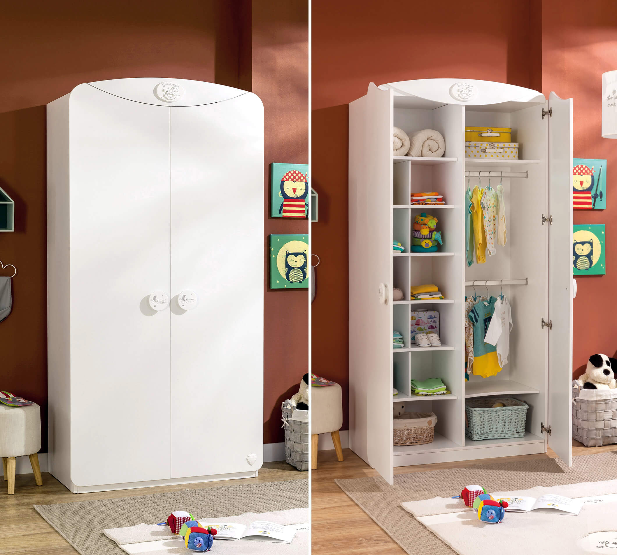 Armoire 2 portes Baby Cotton