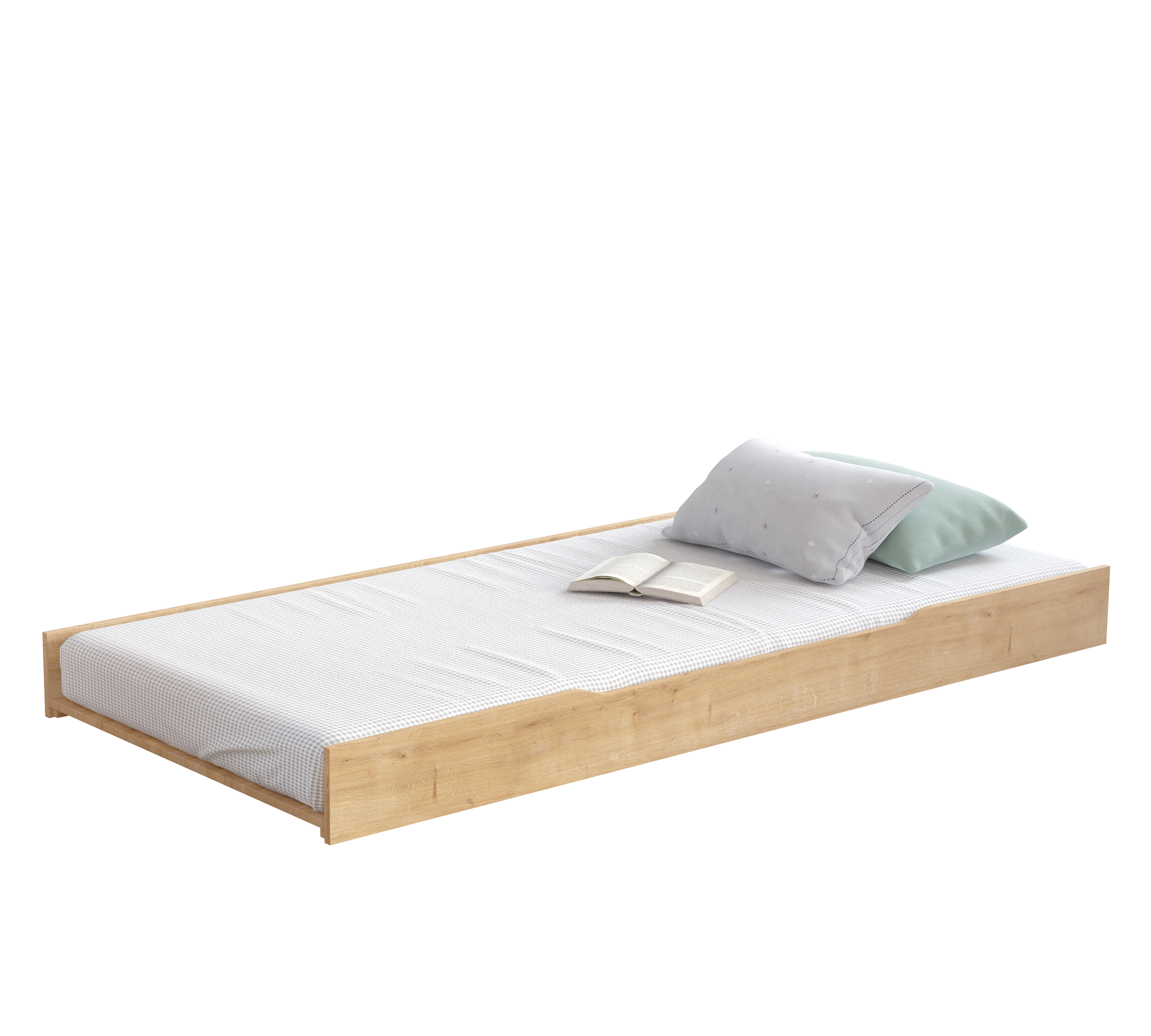 Mocha bedbank bedlade / logeerbed bed (90x200 cm)