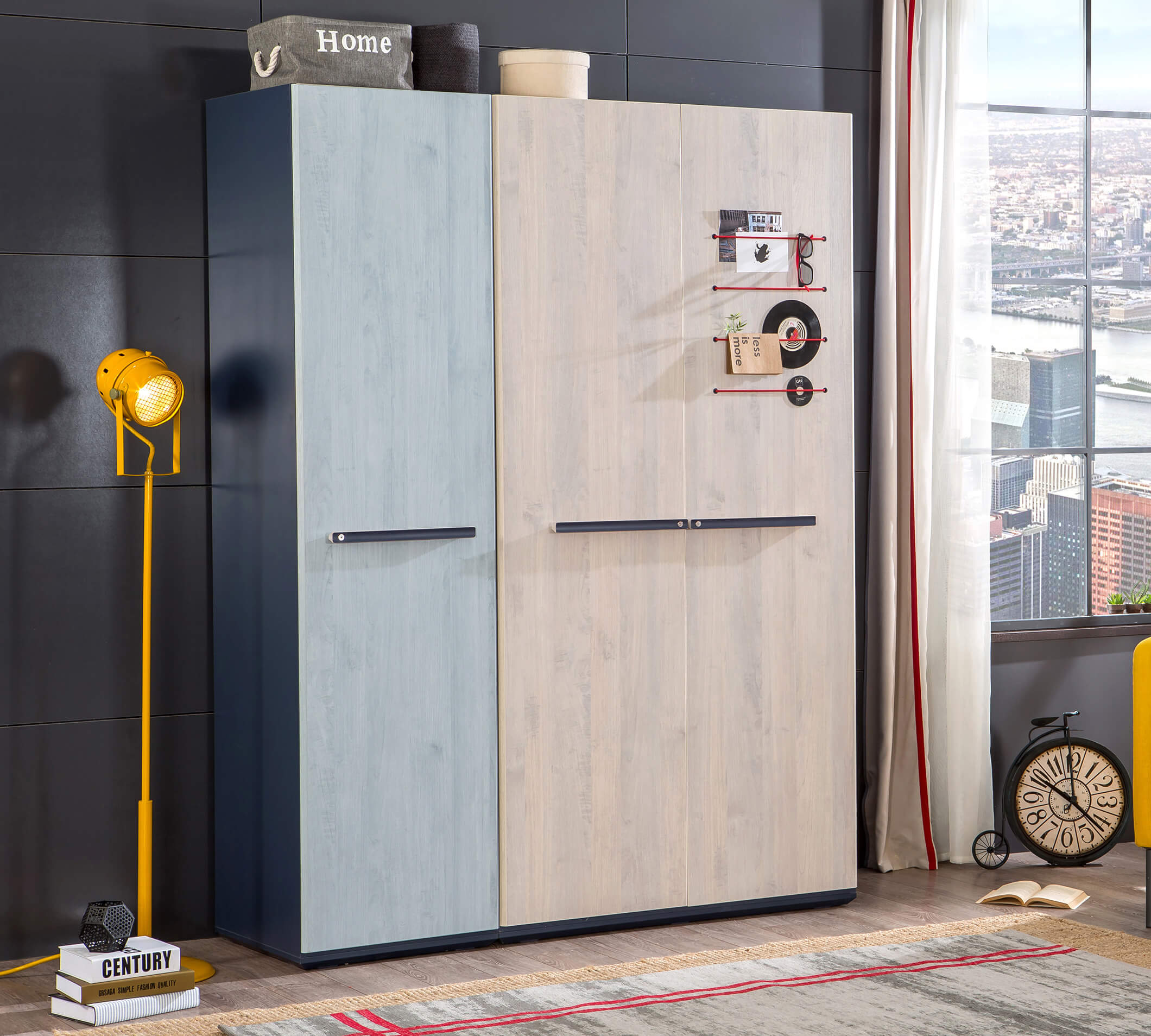 Armoire étroite à une porte Trio