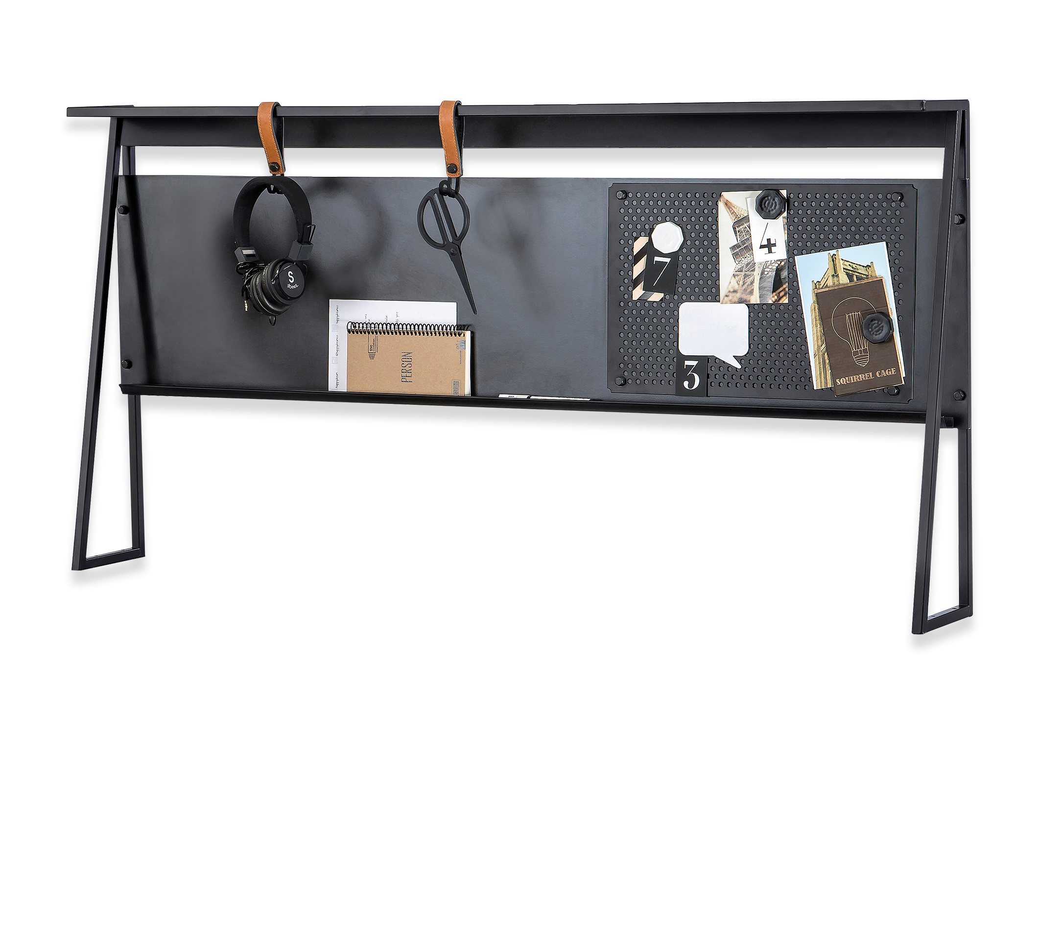 Dark metal small bovendeel bureau