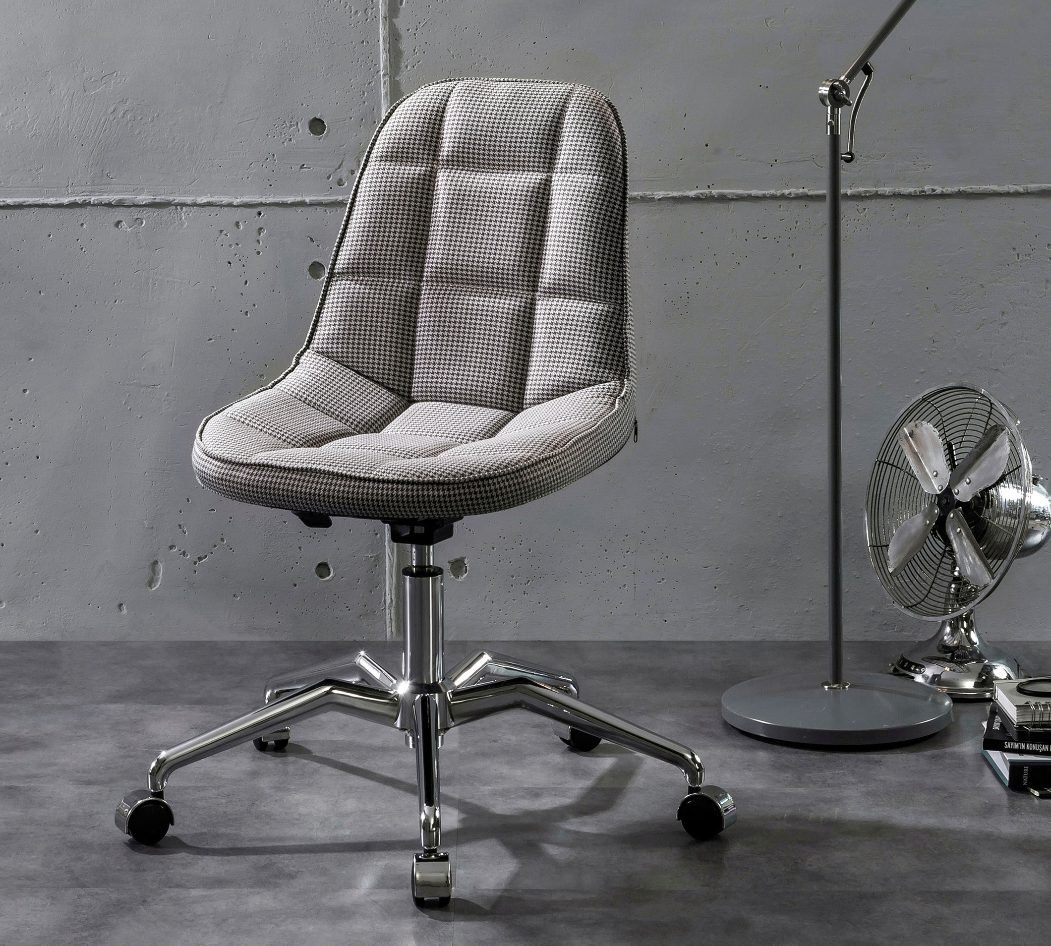 Modern stoel bureaustoel grijs