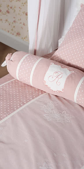 Dream roze besprei + kussenset meisjesbed (90-100 cm)