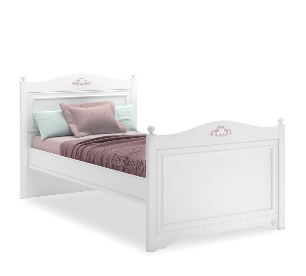 Chambre de fille rustique avec lit queen (120x200cm)